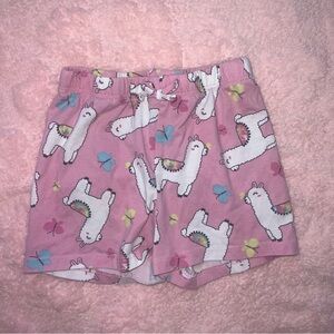 Pink Toddler Girls Size 5T The Children’s Place Llama Butterfly Casual Shorts